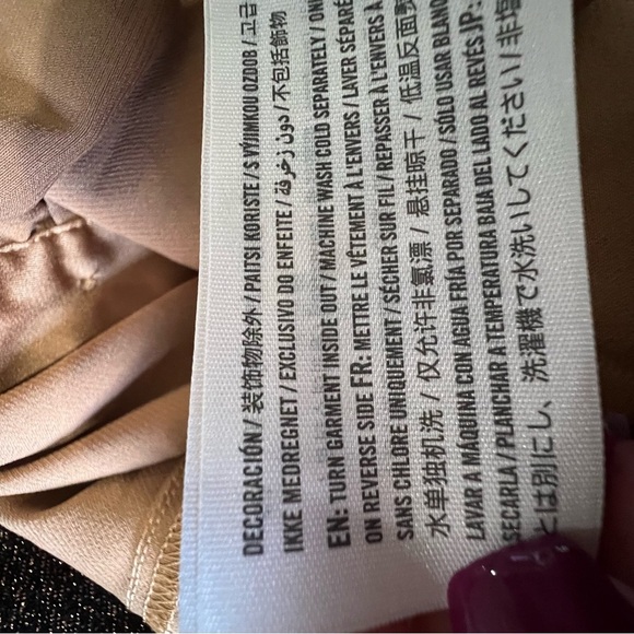 Abercrombie & Fitch Gold Ruched Button Down Long sleeve Shirt - Picture 8 of 11